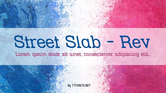 Street Slab - Rev example
